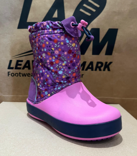 Sandalia botas de invierno Crocs Kids' Crocband LodgePoint Graphic Boot estampado Floral