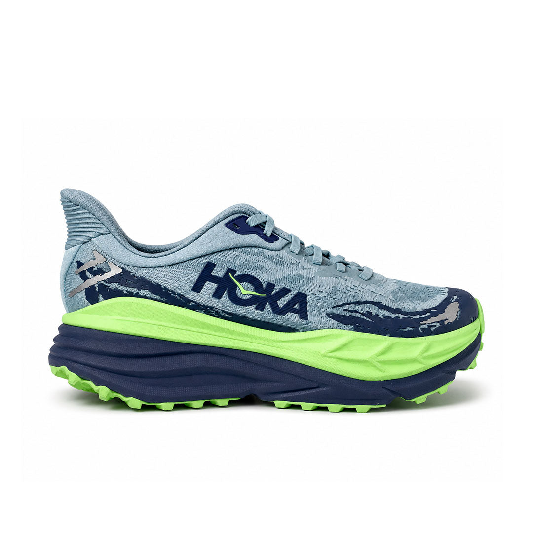 Zapatilla HOKA Stinson 7 color Azul y verde menta