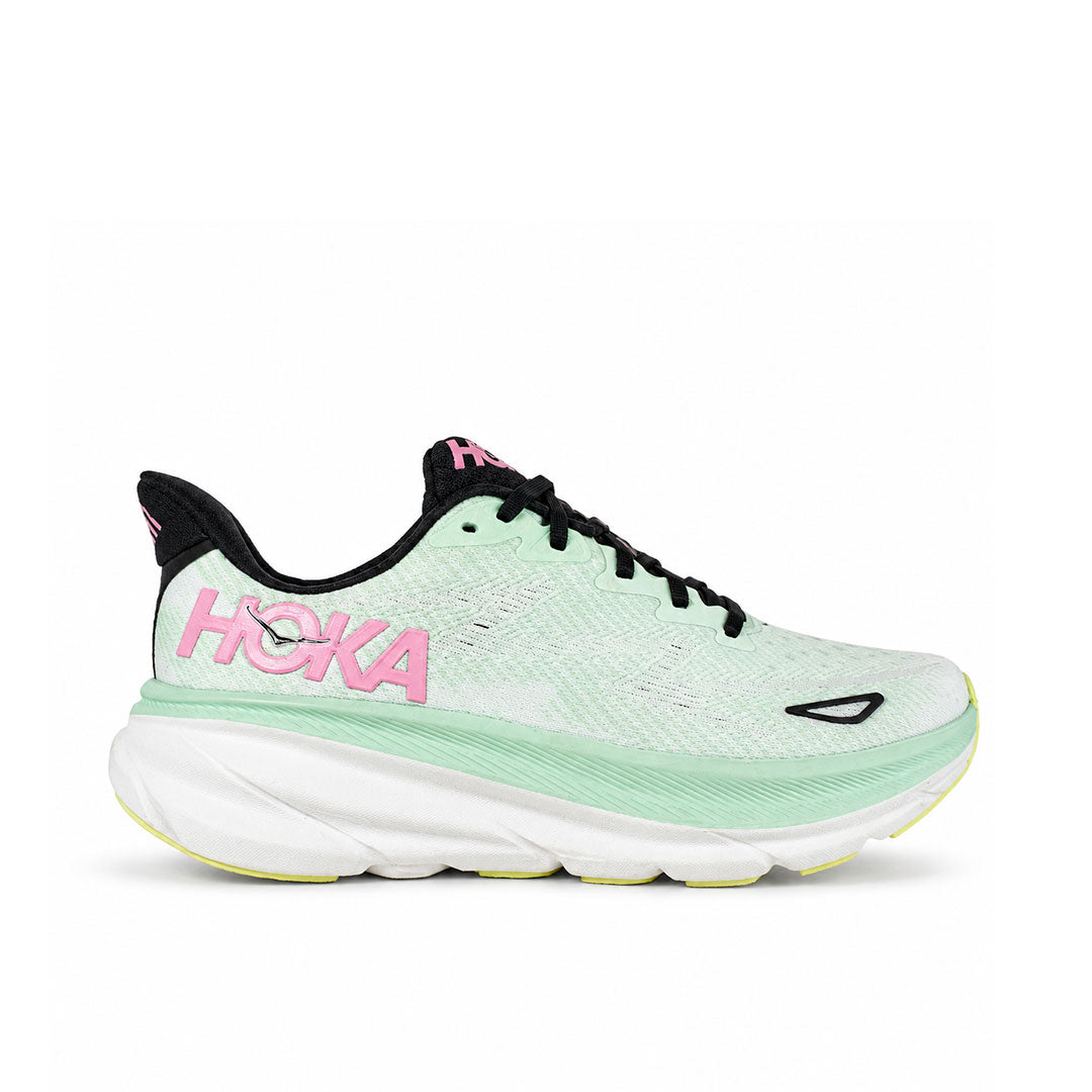 Zapatilla de running Hoka Clifton 9 color menta claro/blanco (running)